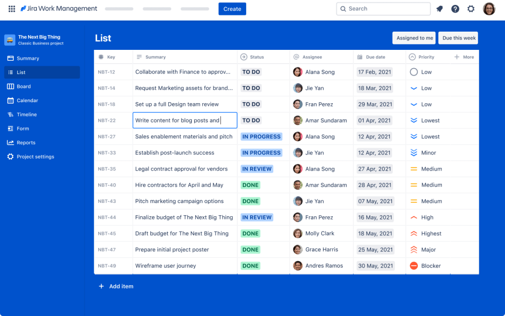 Jira Work Management